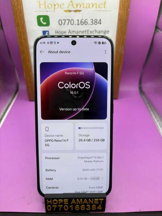 HOPE AMANET P2-Oppo reno 14f 256 GB/8 RAM