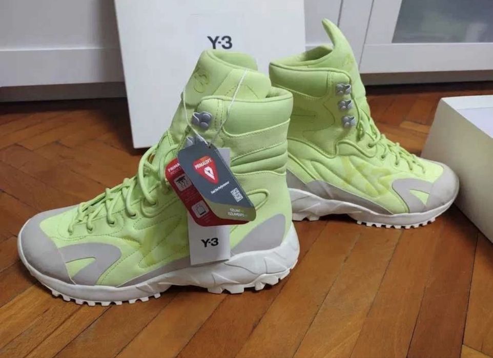 Y-3 Adidasi ghete Notoma semi Frozen yellow/ Off White-43 1/3
