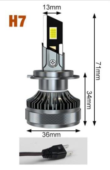 Becuri LED H7 Canbus 12V-24V 50000LM set 2buc