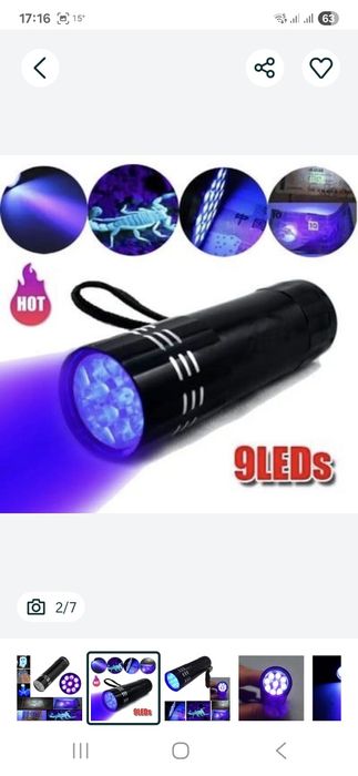 Lanterna UV Ultra Violet