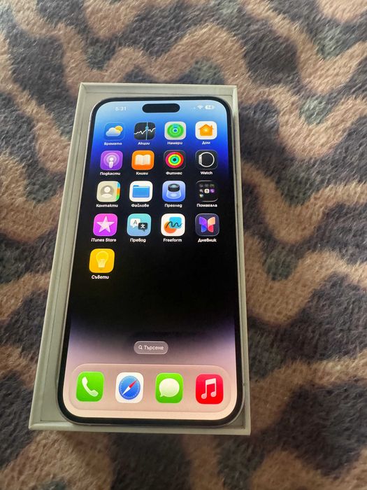 iPhone14 Pro max. Перфектен. Бял. 128 GB. Без следи от употреба.
