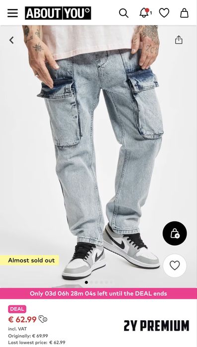 2Y PREMIUM/мъжки карго дънки W33