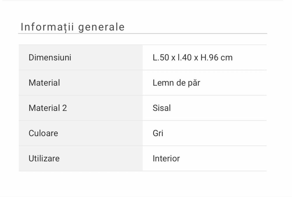Sisal Pisici Mobexpert