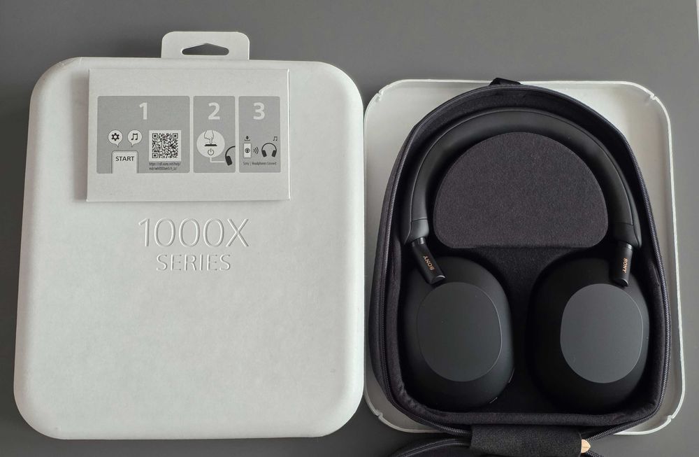 Casti Sony WH-1000XM5B, Wireless, Noise cancelling, Negru, factura si garantie