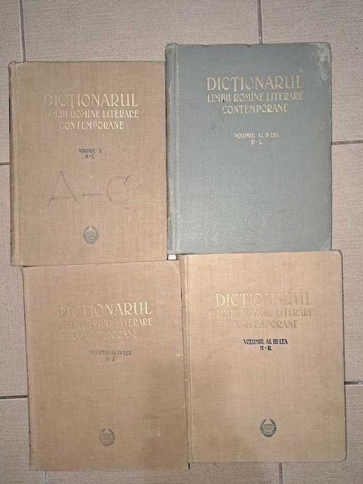 DEX - Dictionarul limbii romane literare contemporane - 4 volume 1955