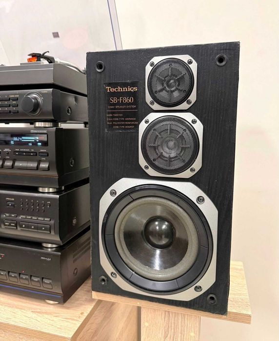 Ретро аудио система - сет TECHNICS - усилвател, сд, триглав дек и др.