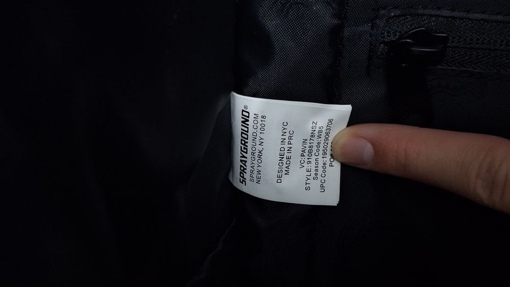 Sprayground gold metallic