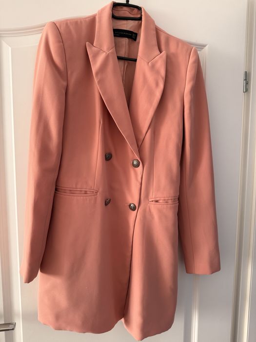 Rochie sacou roz pudra