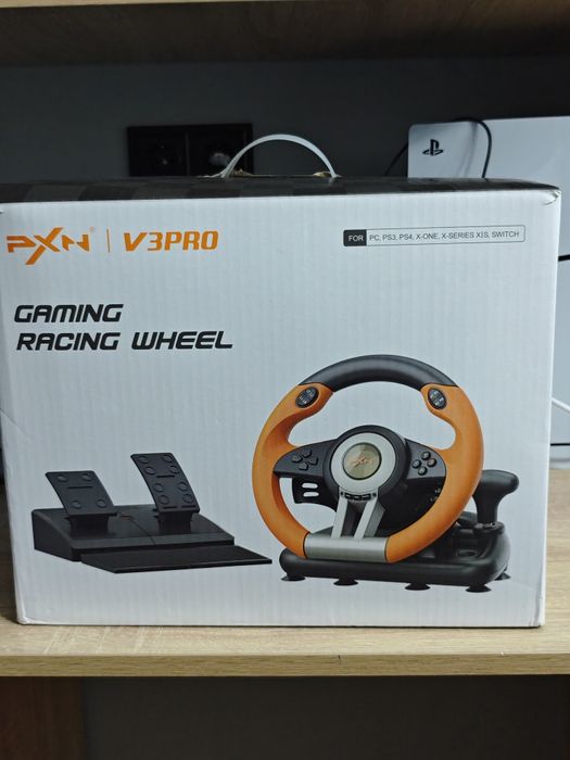 Игровой гоночный руль и педали универсальные