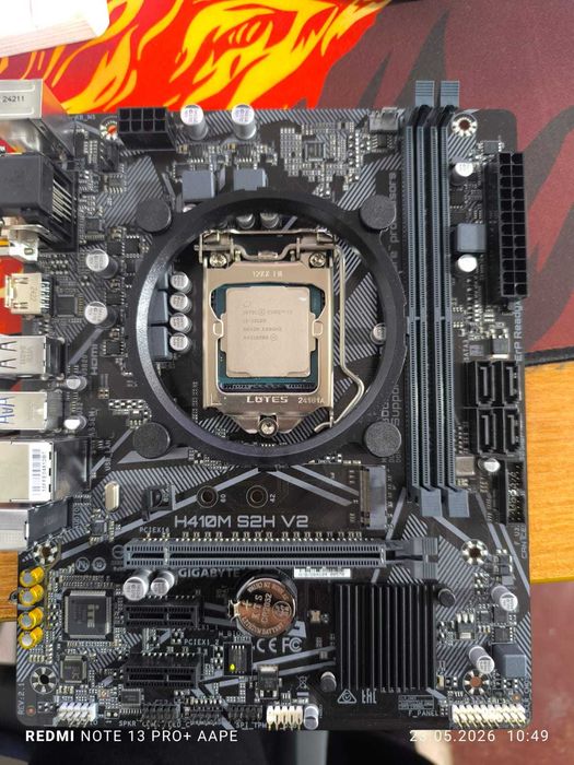 Комплект Core i3-10100+Gigabyte H410M SH V2+DDR4-3200 Adata 8GB