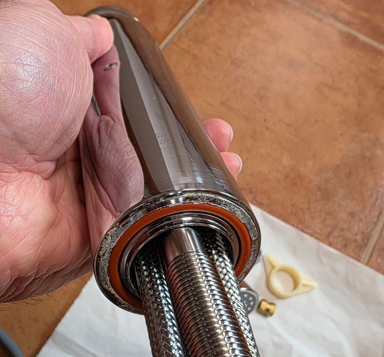 Baterie bucatarie Grohe Eurodisc Cosmopolitan cu dus extractibil