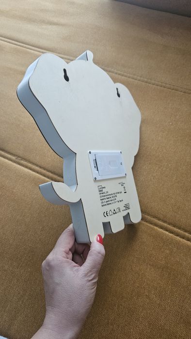 Lampa lemn cu leduri camera copii