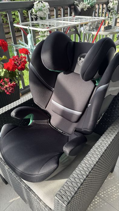 Scaun auto CYBEX Solution S2 i-Fix, 100 - 150 cm, 3 la 12 ani (15 - 50 kg), Moon Black