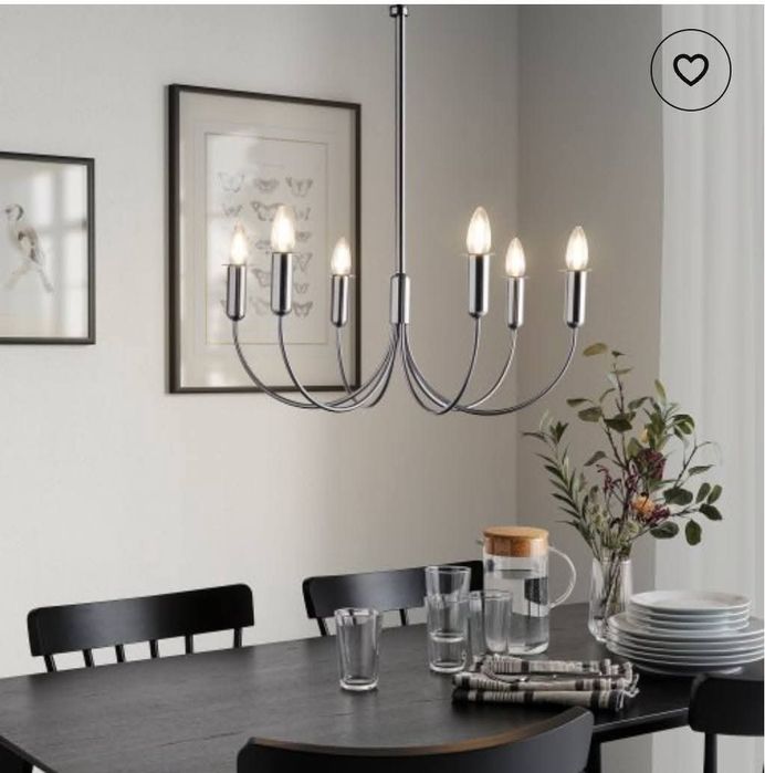 Полилей ИКЕА Hårmöja сребърен/метален