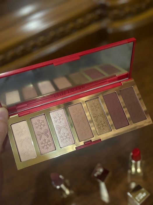 Estée Lauder палетка теней из блокбастера, помада, румяна, тушь, блеск