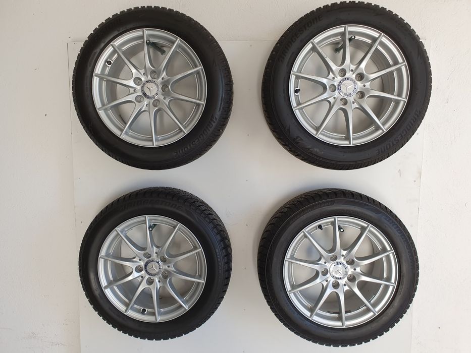 Roti iarna jante aliaj originale Mercedes 205/55/16 , Bridgestone