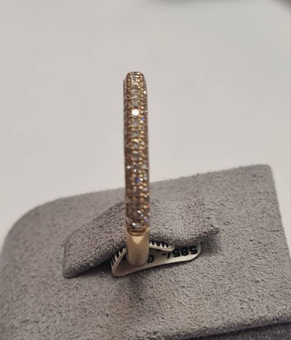 Inel din aur galben 14k, cu diamante naturale, IAU811