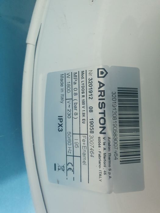 Boiler electric ariston
