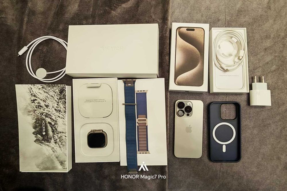 iPhone 15 Pro Natural Titanium, 128GB, Stare Excelenta