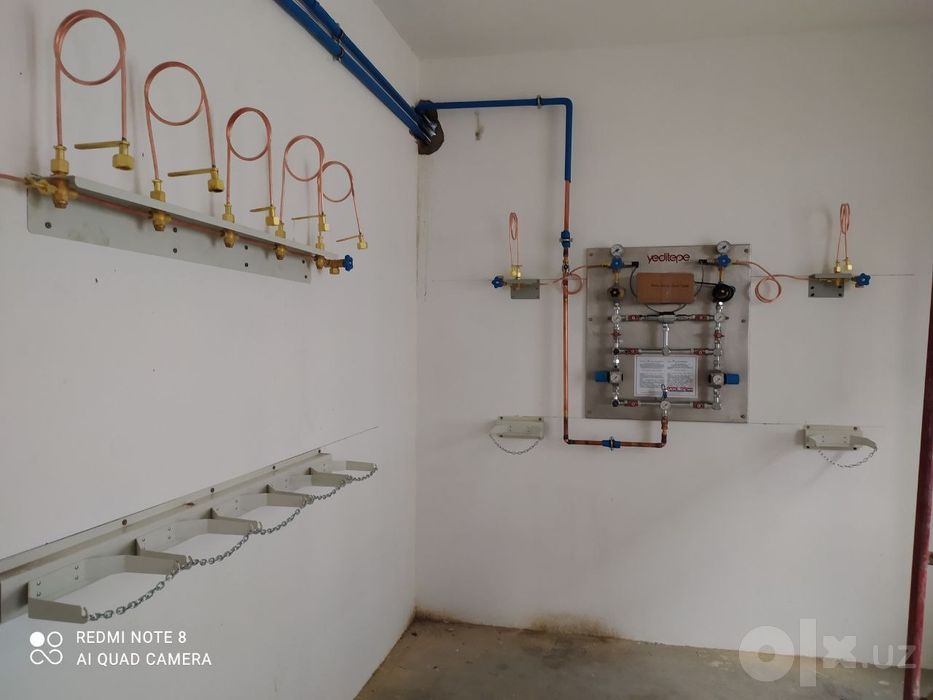 Медицинский газоснабжение  медгаз кислород монтаж