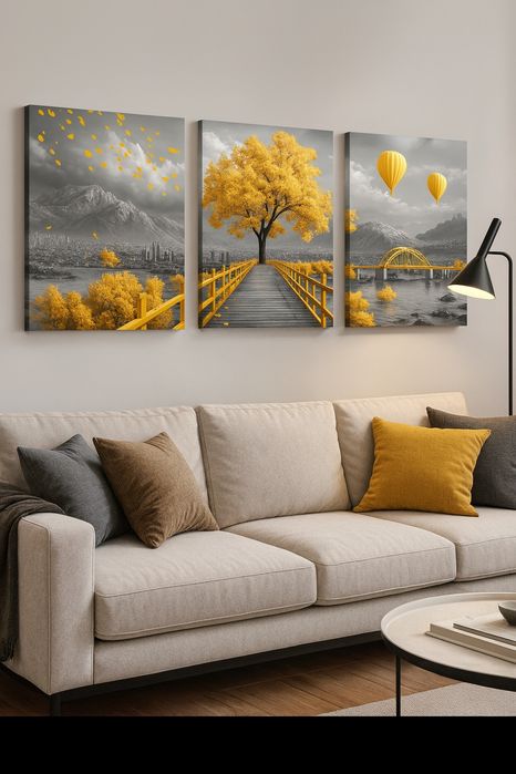 Картина “Жълтото дърво' – топлина и хармония във всеки дом