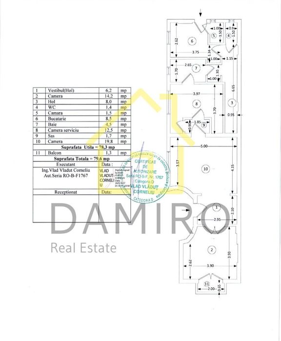Apartament 3 camere Blvd.Regina Maria Unirii 11 Iunie Pta.Constitutiei