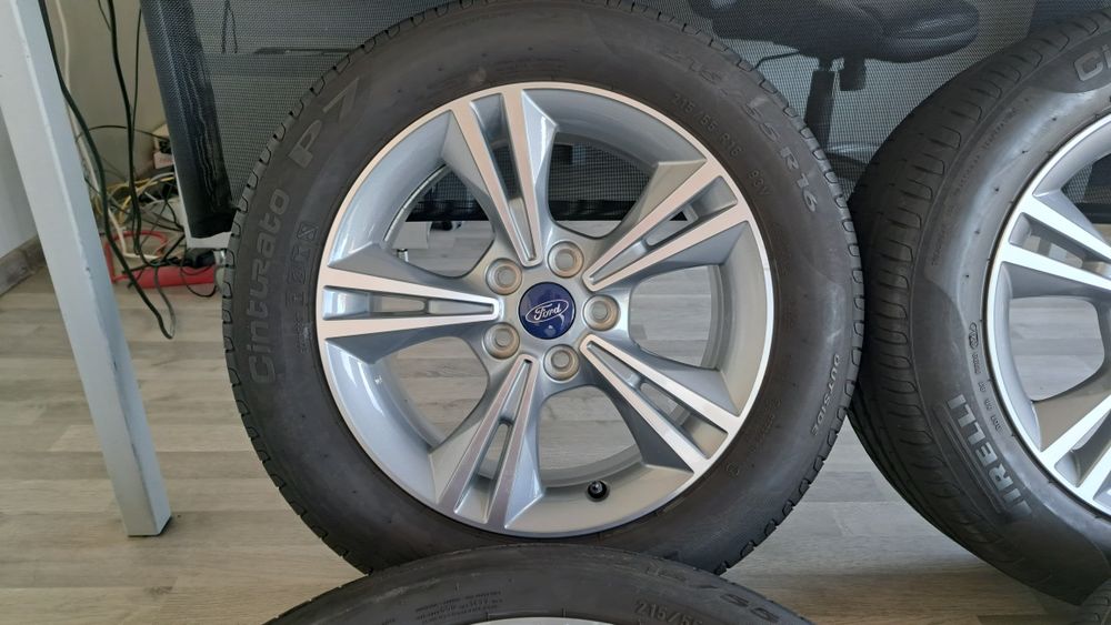 Оригинални джанти 16 цола 5х108 за Форд Фокус с летни гуми 215/55/16