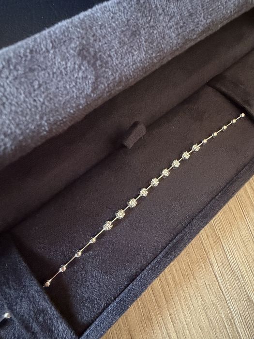 Златна с бяло злато и диаманти