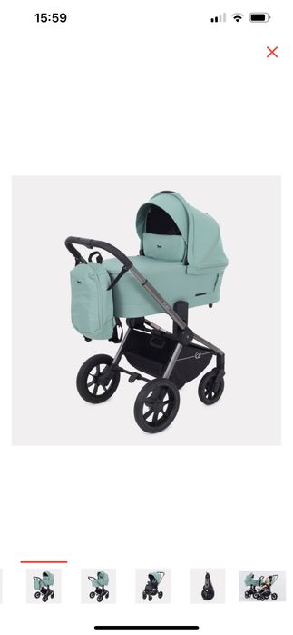 Коляска 2 в 1 RANT Flex Pro черная