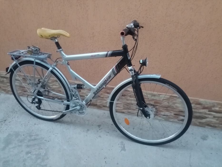 Bicicleta trekking alu ,discuri