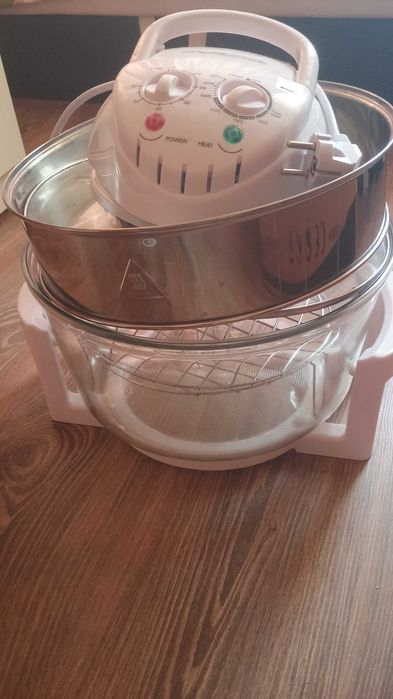 Конвекторна фурна, Esperanza, 1400 W, 18 l, Бяла/Прозрачна