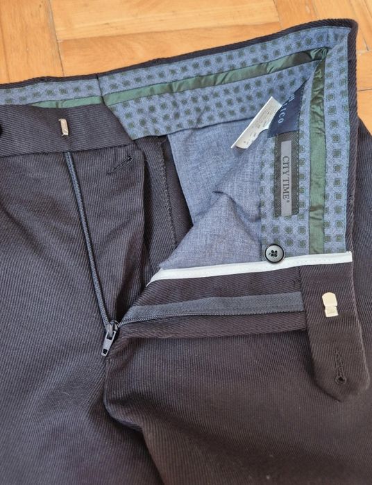 Pantaloni grosi lâna Angelico, City Time, Made in Italy, Bărbați - 48