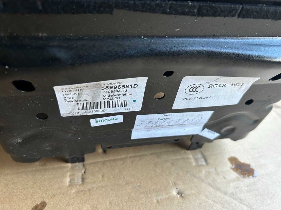 Cotiera bancheta spate culoare bej crem BMW Seria 7 G11 G12, cotiera spate BMW G11 G12