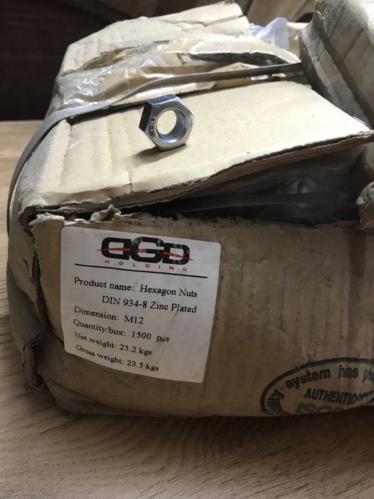 Elemente imbinare  metalice M 12 șuruburi metrice, șaibe, piulițe