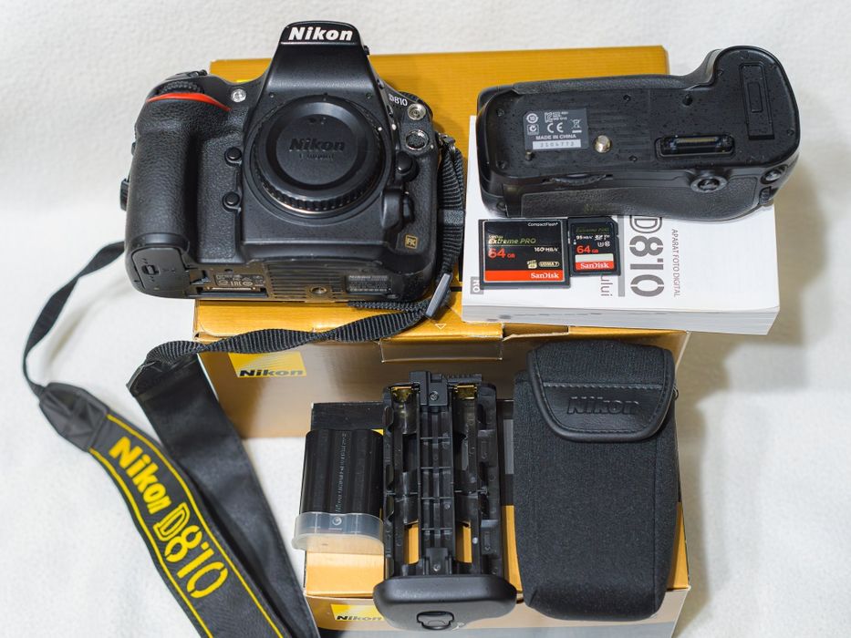 Nikon D810 + Grip MB-D12 + accesorii complete – 2250 lei