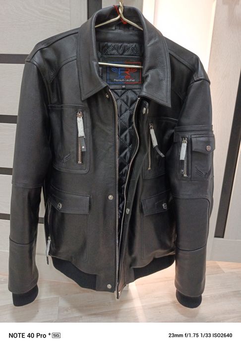 Куртка кожаная зимняя