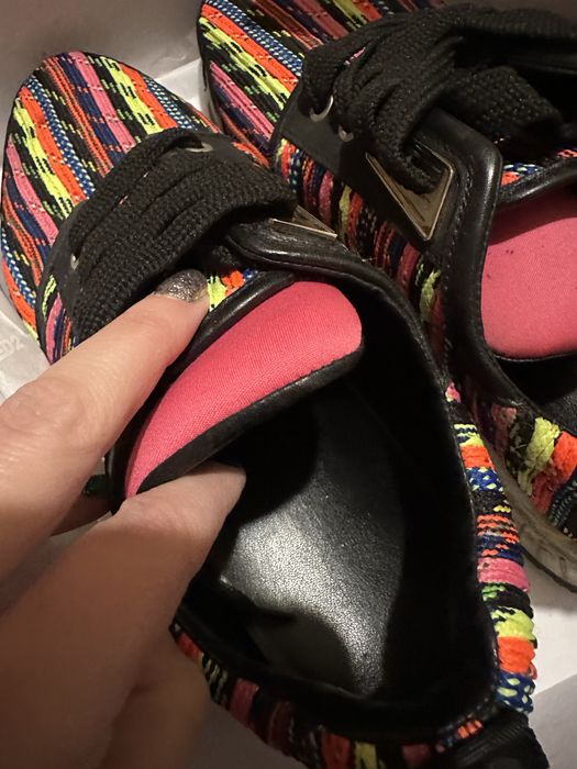 Dsquared2 шарени/многоцветни маратонки #41 стелки естествена кожа