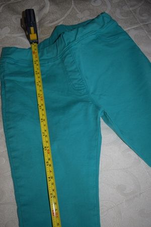 Pantalon nou H&M, copii 4-5 ani, culoare deosebita - turcoaz