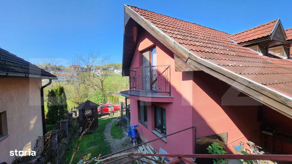 Casa 4 camere 130 mp utili - Ap. 38 mp, teren 1232 mp, zona Sancraiu d