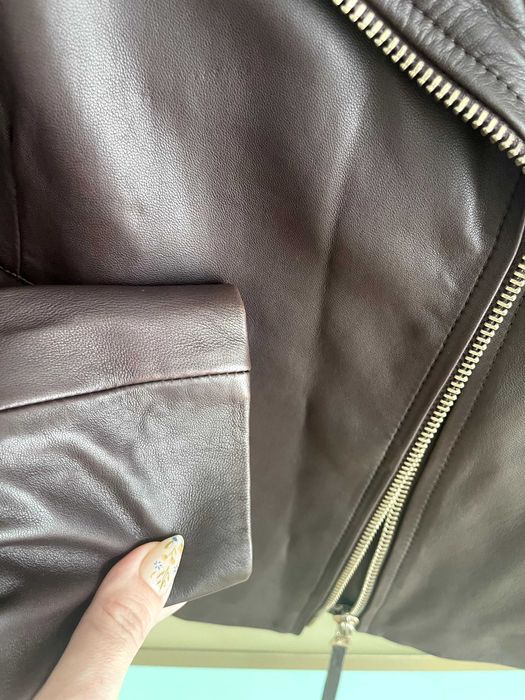 кожено якето Massimo Dutti размер S