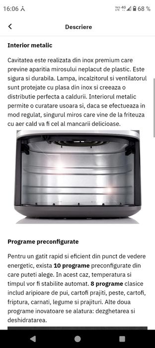 Friteuza cu aier cald Hisense