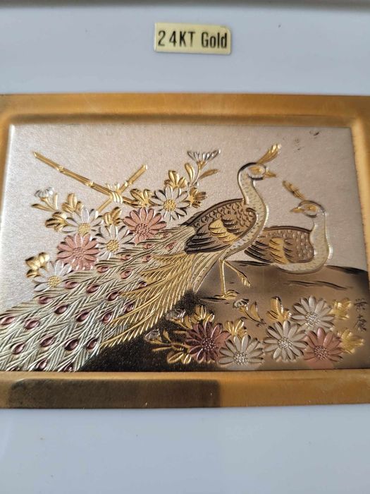 Tablou placat cu aur de 24k