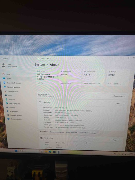 MSI Pro DP21 i5 11400 8GB RAM 256GB SSD