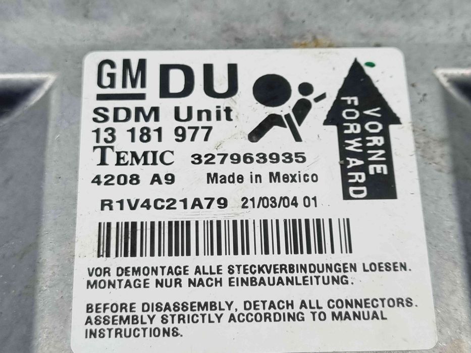Calculator airbag Opel Astra H [Fabr 2004-2009] 13181977 1.7 TDCI Z17D