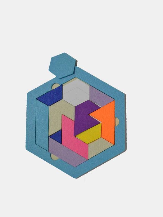 Пазл Шестигранник из фетра головоломка