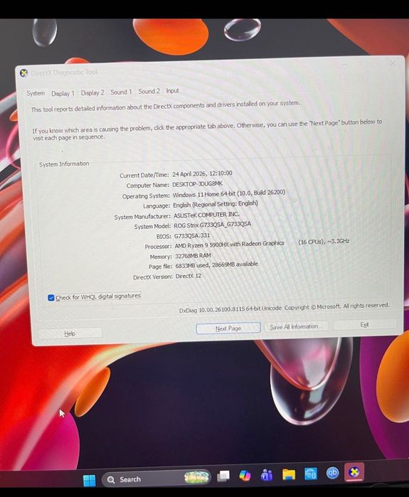 Laptop ASUS - ROG Strix SCAR 17 17.3" Gaming Laptop - AMD Ryzen 9, RTX 3080, 2 TB SSD