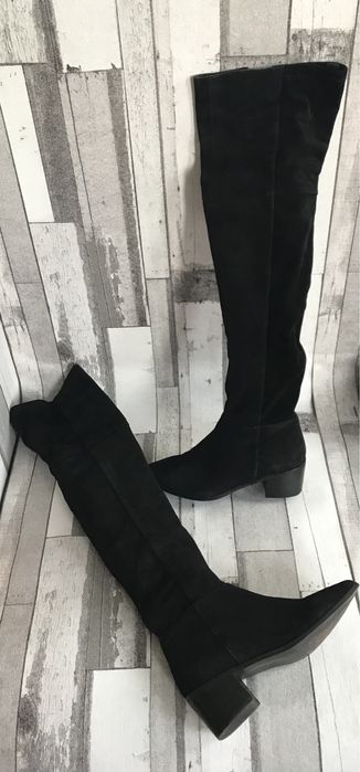 Дамски велурени ботиши чизми H&M