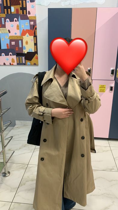 Плащ бежевый осень/весна