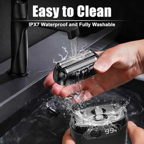 Нова Безжична електрическа самобръсначка 3 глави, 90 мин работа, USB-C