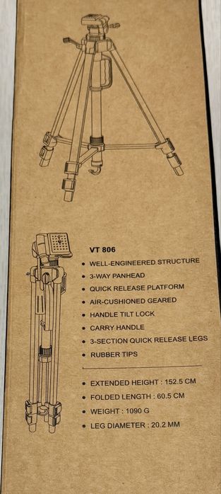 Trepied foto-video Giottos VT806 nou